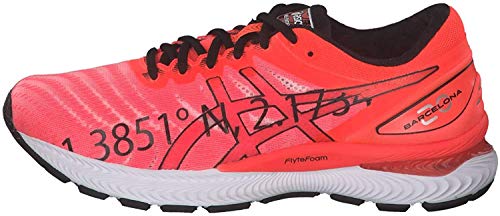 Asics Nimbus 22 Calzado para Correr en Carretera para Hombre BARCELLONA Rosa 44.5 EU