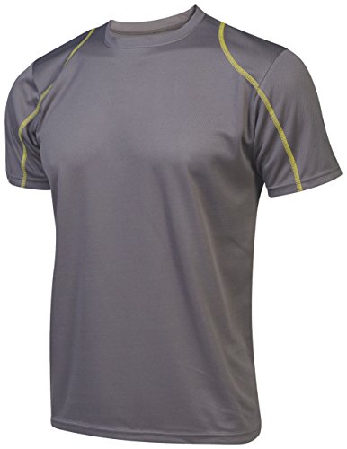 Asioka 375/16 Camiseta de Running, Unisex Adulto, Gris, L