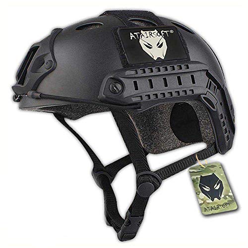 ATAIRSOFT Airsoft PJ Type Casco rápido para CQB Shooting Paintball Army Military Combat Black