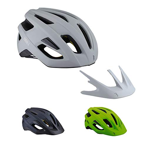 Bbb Cycling Helmet Dune MIPS Casco, Unisex Adulto, Blanco, M (55-58cm)