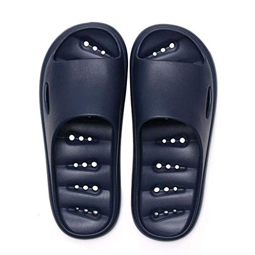 BBZZ Family Home - Pantuflas de verano para mujer, suela suave, antideslizante, plataforma para casa, para mujer, hombre, baño, color C, tamaño: 40 – 41