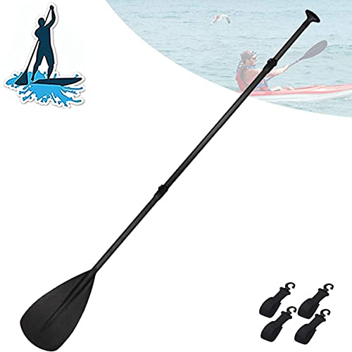 BGSFF Remos de Kayak, remos de Canoa de Fibra de Vidrio livianos, remos de Sup de Empalme de 3 etapas Desmontables, para Sup y Bote