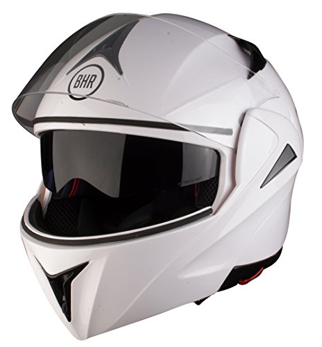 BHR 50139 Casco Modular, Color Blanco, Talla M, 57-58 cm