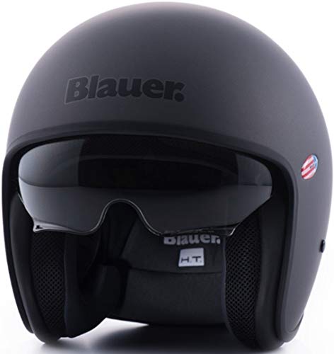 Blauer Ht Casco Pilot 1.1 Monochrome Titanium Matt M, Hombre, Medium