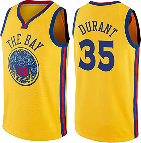 BPZ Camiseta Unisex Camisetas De La NBA para Hombre - Kevin Durant 35# Camiseta De Baloncesto De La NBA Golden State Warriors - Camiseta con Chaleco Swingman,2,XL (180~185CM / 85~95KG)