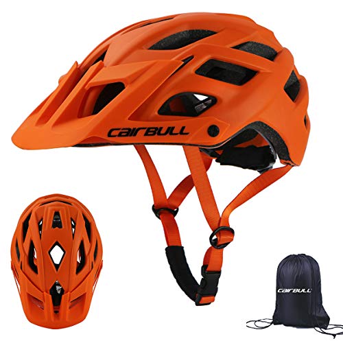 Cairbull Aerodinámica Casco de Bicicletta, Unisex Adulto, Ajustable 55-61 cm con Visera