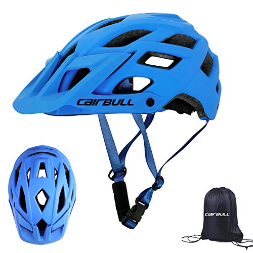 Cairbull Aerodinámica Casco de Bicicletta, Unisex Adulto, Ajustable 55-61 cm con Visera