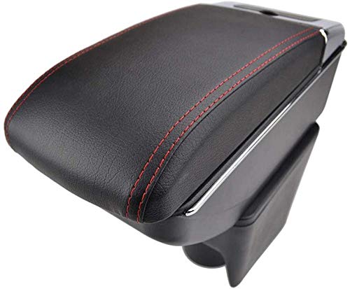 Caja de reposabrazos de coche   , para   Volkswagen Polo MK5 6R Wind 2010-2017 Consola central de doble capa Caja impermeable Reposabrazos Caja de almacenamiento Accesorios de estilo interior de coche