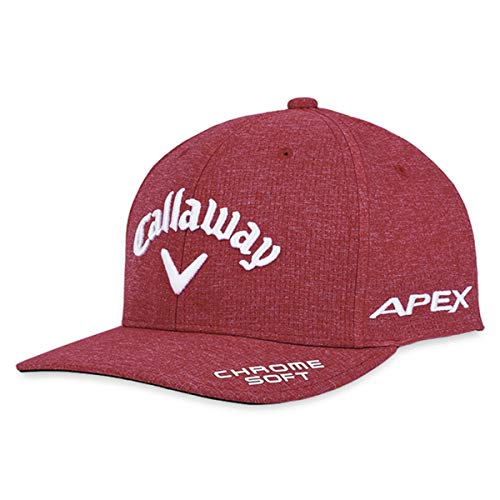 Callaway Golf Mens TA Performance Pro 21 Cap-Red M/L Golf Hat, Hombre, Rojo Heather