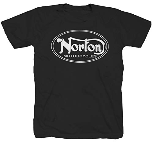 Camiseta con logotipo de moto personalizable, diseño de Inglaterra, color negro Negro XXL