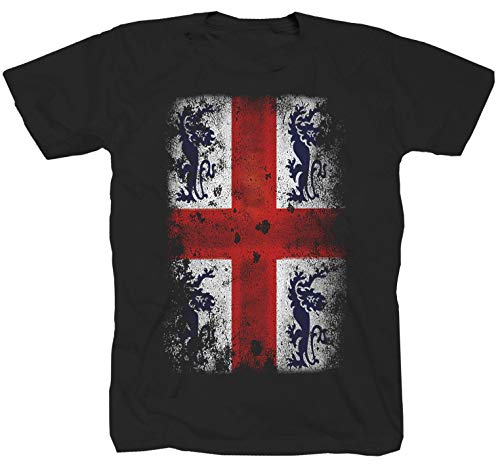 Camiseta de manga corta, diseño de Inglaterra del Manchester Liverpool City Sherlock Holmes Leeds, color negro Negro XXXL