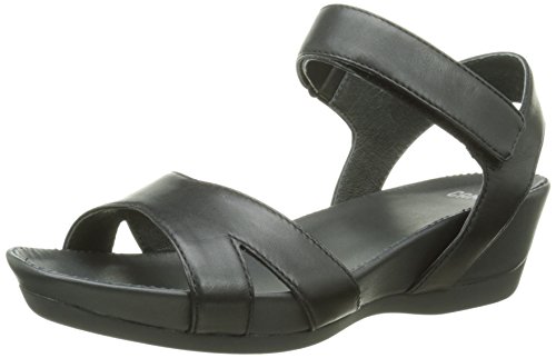 Camper - Micro, Sandalias con Cuña Mujer, Negro (Black 005), 40 EU