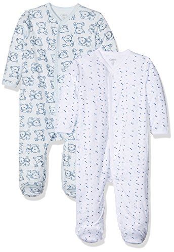 Care Pijama para Bebé Niño, Pack de 2 Blau (Light blue 700) 12 meses (Talla del fabricante: 80)