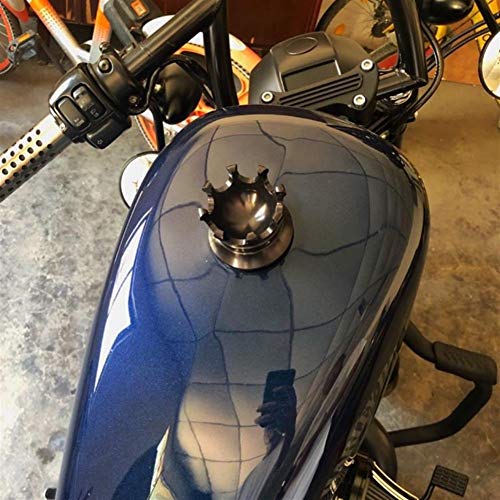 Carenado de Moto For Har-Ley Sportster 883 1200 Road King Cap Dyna Softail FLST 96-2018 Motocicleta Gas Corona Estilo CNC Flush Casquillo del Aceite del Tanque de Combustible Spoiler de la Moto