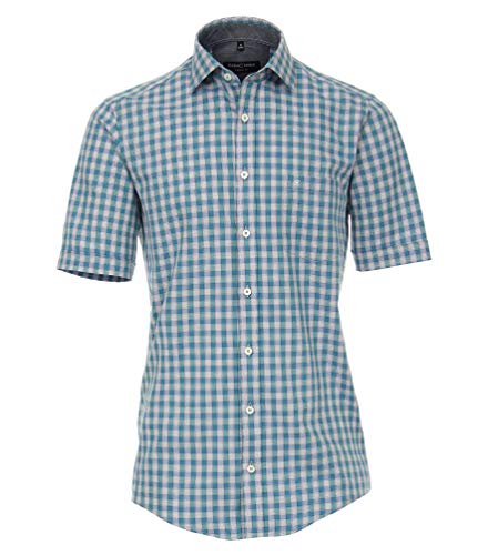 Casa Moda 993313900A - Camisa de Manga Corta para Hombre, Estilo Casual Verde (300). M