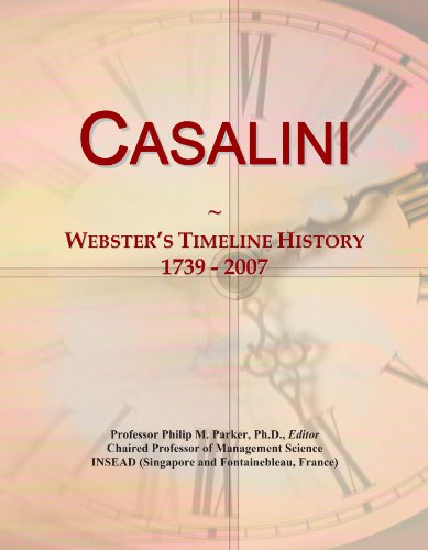 Casalini: Webster's Timeline History, 1739 - 2007