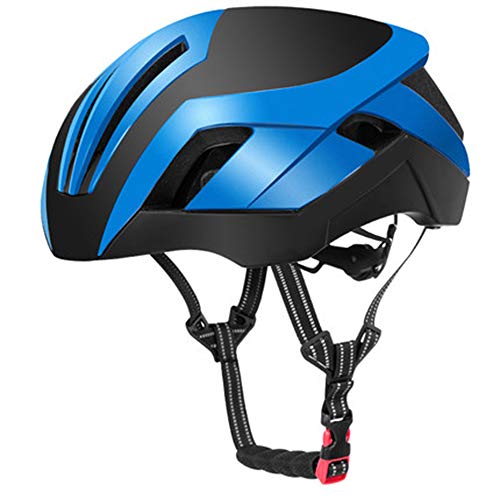 Casco Bicicleta Yuan Ou Casco Bicicleta Adulto Niño Eps Reflective 3 In 1 MTB Road Bicycle Neumática Moldeada Integralmente 57-62 cm Azul