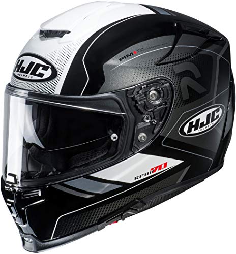 Casco de moto HJC RPHA 70 COPTIC MC5, Negro/Blanco, S