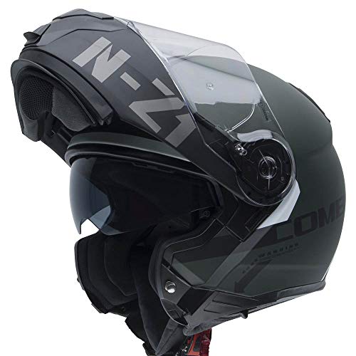 Casco Modular NZI Combi 2 Duo Flydeck Verde Mate (S)