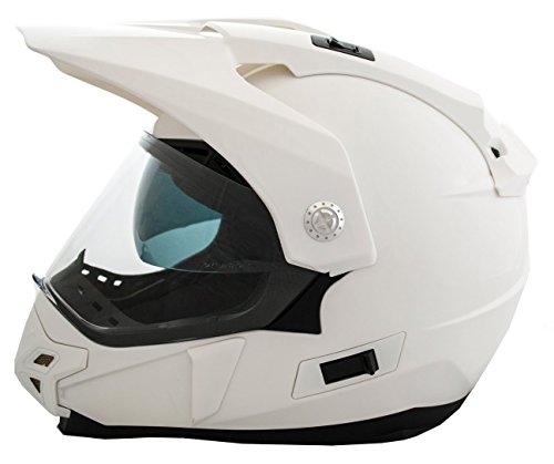 Casco Moto LEM - Trail - BLANCO BRILLO (XL)