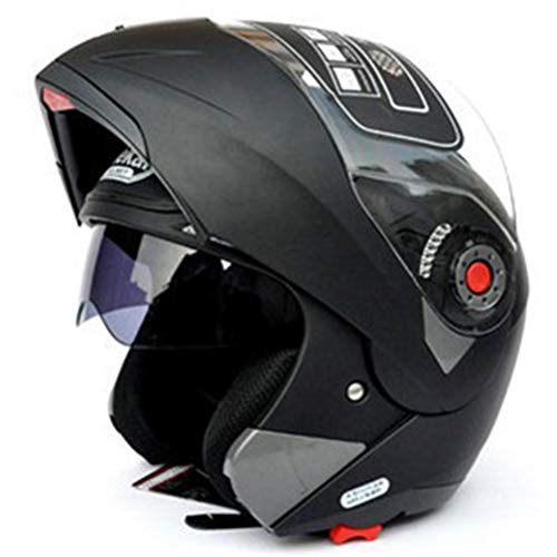 Cascos integrales de moto Casco seguro de doble visor DOT Casco abatible Casque Moto Racing Four Seasons Motor Cycle Casco