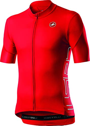 CASTELLI ENTRATA V Jersey Camiseta, Fiery Red, L para Hombre