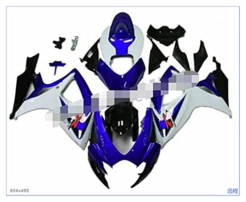 Cat and Mouse Nuevo Kit de carenado de Motocicletas ABS Fit para Suzuki GSX-R 600 750 K6 K7 GSXR 2006 2007 06 07 Bodywork Set Blue Blanco