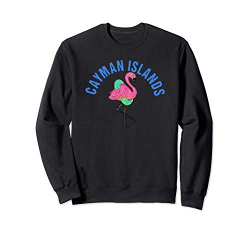 Cayman Islands Beach Design / Flamingo Illustration Sudadera