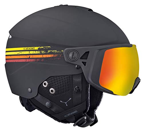 Cébé Element Visor Casco de Ski Black Adultos Unisex 56-58 cm