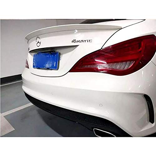 CHHMAELOVE Auto Car Rear Trunk Spoiler Lip Compatible para Mercedes CLA AleróN Trasero CLA200 220 260 W117,AleróN Trasero De ala De Cola De Maletero ABS,White