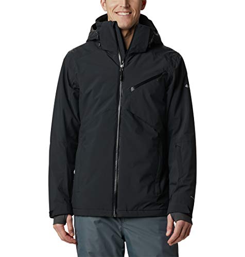 Columbia Powder 8's Chaqueta De Esquí con Capucha, Hombre, Negro, M