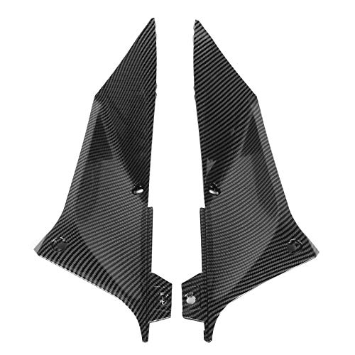 Cubierta de conducto de aire lateral, 2 piezas de fibra de carbono, estilo izquierdo y derecho, parte de inserto de carenado de conducto de aire lateral de motocicleta para Yamaha YZF R1 2002-2003