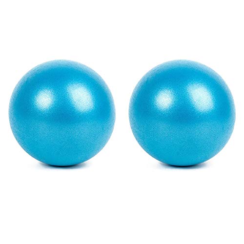 CXZC Pelota de Pilates, Pelota de Yoga, 2 Piezas Mini Bola de Ejercicio de 22 cm, Bolas de Balance Anti-Reventón y Antideslizantes, para Casa/Gimnasio/Oficina/Viajes