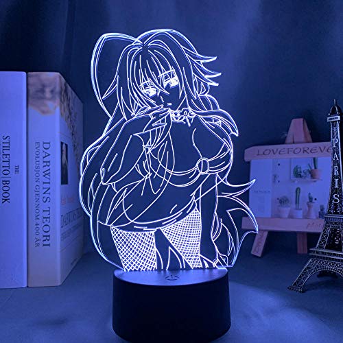 DAJIE DxD Rias Gremory - Luz led para habitación infantil, diseño de anime, ideal como regalo para el hogar