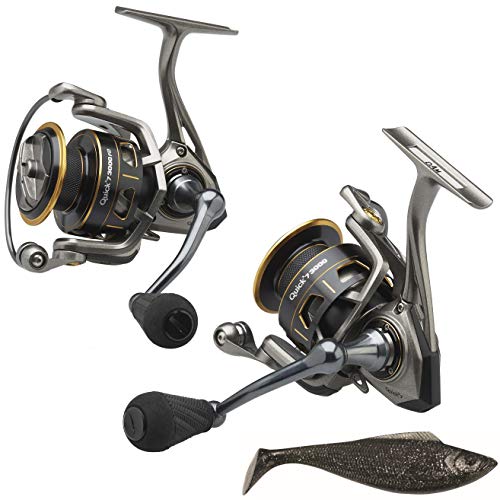 DAM Quick 7 FD 11+1BB - Carrete de pesca (1000 hasta 4000, para agua salada, 91 m > 0,18 mm)