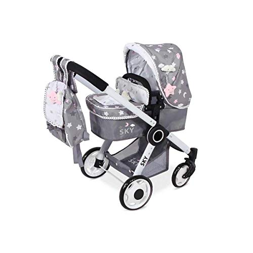 Decuevas Toys - Coche muñeca sky 3x1, multicolor (80524)