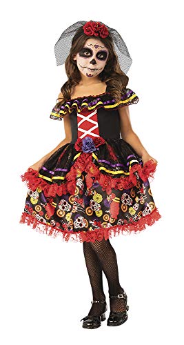 Dia de los Muertos- Catrina Disfraz Catrinita De Luxe Inf (Rubies 700895-L)