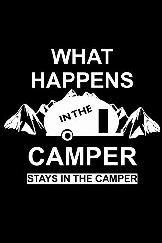 Diario de viaje en caravana: Tu libro personal de recorridos para viajes en caravana y camping ♦ formato 6x9 ♦ motivo: what happens in the camper mountain