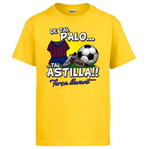 Diver Camisetas Camiseta de Tal Palo Tal Astilla de Levante para Aficionado al fútbol - Amarillo, S