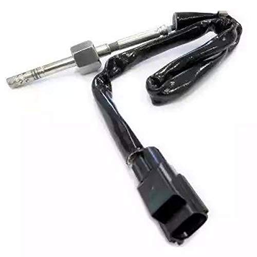 Ecommerceparts - Sensor de temperatura de gas, forma recta, 2 A, polos, longitud del cable: 420 mm, longitud exterior: 580 mm, de catalizador a silenciador delantero, para n° - OE: 5149139AA