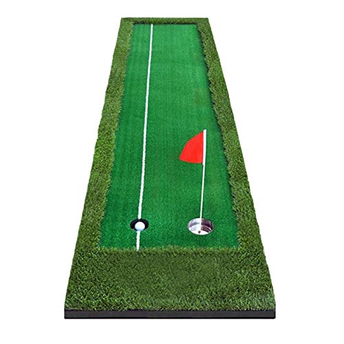 Entrenamiento de golf Mat de golpe de golf - 3M portátil interior al aire libre de golf al aire libre Putter Putter Swing Fairway Creasway Capacitación de golf Holder CLUB Holder Office Home Mat Resis