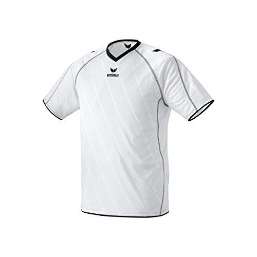 erima Trikot Roma Langarm - Camiseta de equipación de fútbol para Hombre, Color Blanco/Negro, Talla M