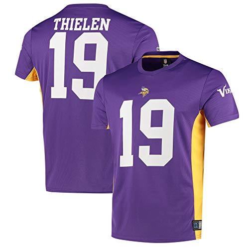 Fanatics NFL Minnesota Vikings Camiseta Adam Thielen #19 Poly Mesh Jersey (XXL)