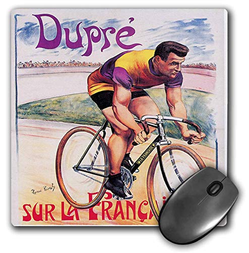 FETEAM Alfombrilla De Ratón Vintage Dupre Sur La Francaise Bicicletas Cartel Publicitario