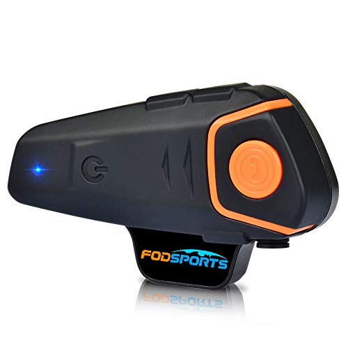 Fodsports BT-S2 intercomunicador casco moto Auriculares Bluetooth para motocicleta Gama Comunicación Intercom de 1000m interfono inalambricos