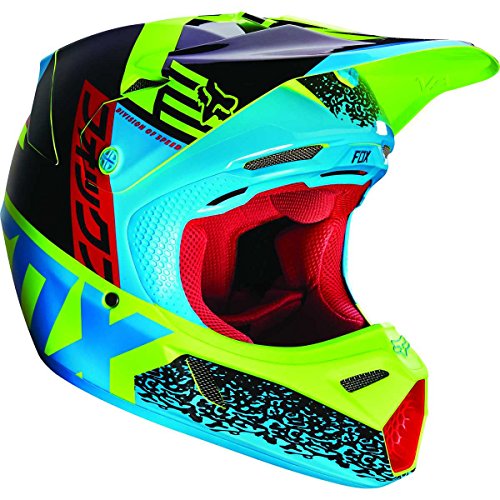 Fox Casco V3 divizion Azul/Amarillo, azul