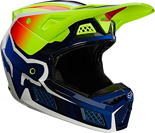 Fox V3 Rs Wired Helmet Yellow L