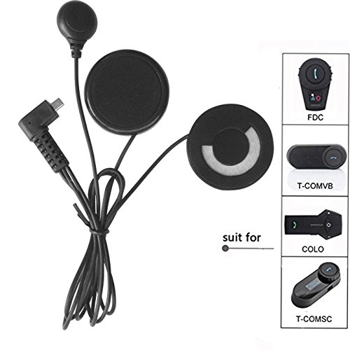 FreedConn Micrófono Auricular Cable Suave Auricular Accesorio para Casco de Moto Interfono Bluetooth intercomunicador para TCOM FDCVB y Colo