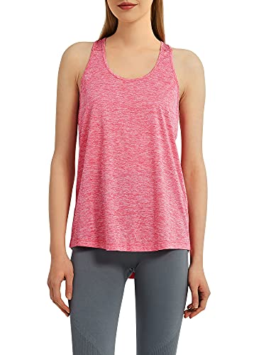 Funthing Camiseta Deportiva Mujer Camiseta sin Mangas Deportiva Tirantes Tank Top Clásico Chaleco para Fitness Yoga Correr Mujer