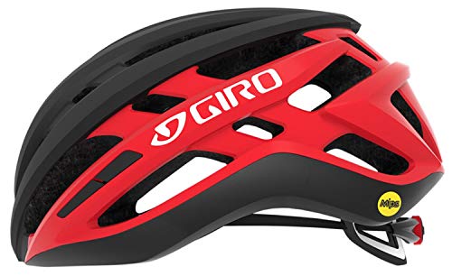 Giro Agilis MIPS Cascos A, Unisex, Negro Mate/Rojo Brillante, M